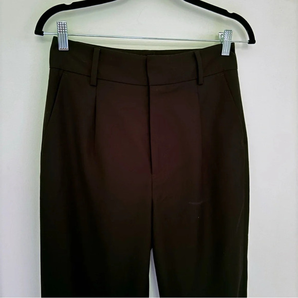 Rudsak High Waist Black Pant Trousers Size  S Black Office Work Dark Academia - Picture 2 of 11